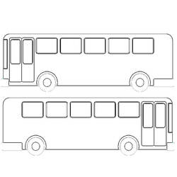 Раскраска: Автобус / Тренер (транспорт) #135451 - Бесплатные раскраски для печати