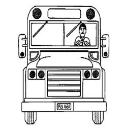 Раскраска: Автобус / Тренер (транспорт) #135458 - Раскраски для печати