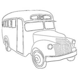 Раскраска: Автобус / Тренер (транспорт) #135460 - Бесплатные раскраски для печати