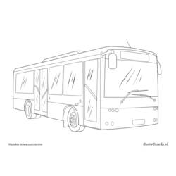 Раскраска: Автобус / Тренер (транспорт) #135461 - Бесплатные раскраски для печати