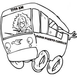 Раскраска: Автобус / Тренер (транспорт) #135479 - Бесплатные раскраски для печати