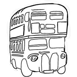 Раскраска: Автобус / Тренер (транспорт) #135494 - Бесплатные раскраски для печати