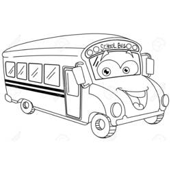 Раскраска: Автобус / Тренер (транспорт) #135499 - Раскраски для печати