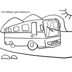 Раскраска: Автобус / Тренер (транспорт) #135500 - Раскраски для печати