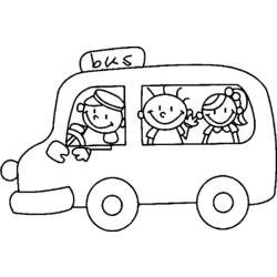 Раскраска: Автобус / Тренер (транспорт) #135519 - Бесплатные раскраски для печати