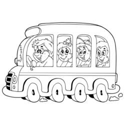Раскраска: Автобус / Тренер (транспорт) #135521 - Бесплатные раскраски для печати