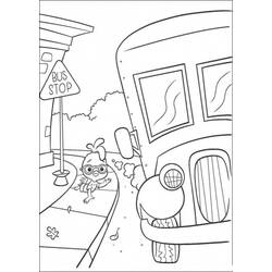 Раскраска: Автобус / Тренер (транспорт) #135527 - Бесплатные раскраски для печати
