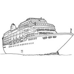 Раскраска: Пассажирское судно / Круизный лайнер (транспорт) #140682 - Раскраски для печати