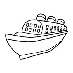 Раскраска: Пассажирское судно / Круизный лайнер (транспорт) #140686 - Раскраски для печати