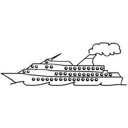 Раскраска: Пассажирское судно / Круизный лайнер (транспорт) #140688 - Раскраски для печати
