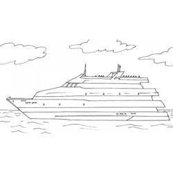 Раскраска: Пассажирское судно / Круизный лайнер (транспорт) #140700 - Раскраски для печати