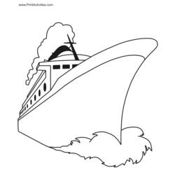 Раскраска: Пассажирское судно / Круизный лайнер (транспорт) #140786 - Раскраски для печати