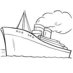 Раскраска: Пассажирское судно / Круизный лайнер (транспорт) #140810 - Раскраски для печати