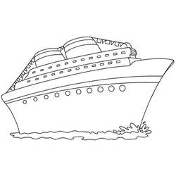 Раскраска: Пассажирское судно / Круизный лайнер (транспорт) #140814 - Раскраски для печати