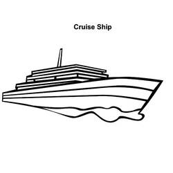 Раскраска: Пассажирское судно / Круизный лайнер (транспорт) #140877 - Раскраски для печати