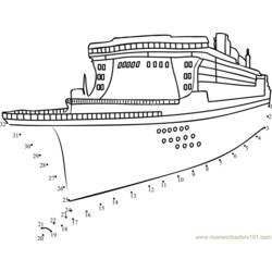 Раскраска: Пассажирское судно / Круизный лайнер (транспорт) #140931 - Раскраски для печати