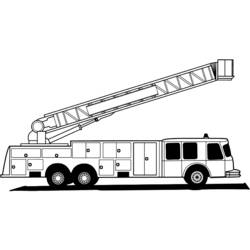 Раскраска: Пожарная машина (транспорт) #135852 - Раскраски для печати