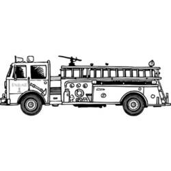 Раскраска: Пожарная машина (транспорт) #135978 - Раскраски для печати