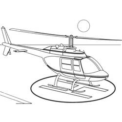 Раскраска: вертолет (транспорт) #136031 - Раскраски для печати