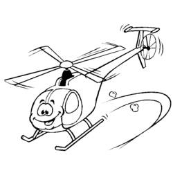 Раскраска: вертолет (транспорт) #136032 - Бесплатные раскраски для печати