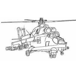 Раскраска: вертолет (транспорт) #136037 - Раскраски для печати