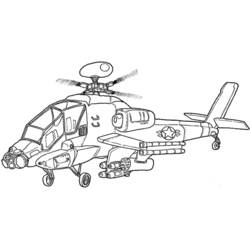 Раскраска: вертолет (транспорт) #136040 - Раскраски для печати