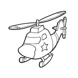 Раскраска: вертолет (транспорт) #136063 - Раскраски для печати