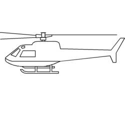 Раскраска: вертолет (транспорт) #136079 - Раскраски для печати