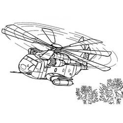 Раскраска: вертолет (транспорт) #136085 - Раскраски для печати