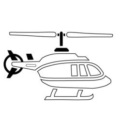 Раскраска: вертолет (транспорт) #136089 - Бесплатные раскраски для печати