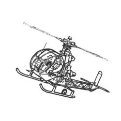 Раскраска: вертолет (транспорт) #136093 - Бесплатные раскраски для печати