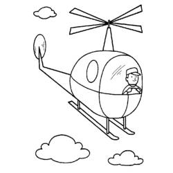 Раскраска: вертолет (транспорт) #136095 - Бесплатные раскраски для печати