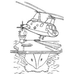 Раскраска: вертолет (транспорт) #136105 - Бесплатные раскраски для печати