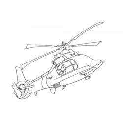 Раскраска: вертолет (транспорт) #136114 - Бесплатные раскраски для печати