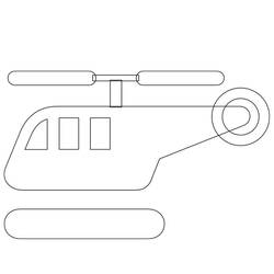 Раскраска: вертолет (транспорт) #136119 - Бесплатные раскраски для печати