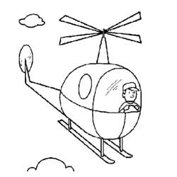Раскраска: вертолет (транспорт) #136121 - Бесплатные раскраски для печати