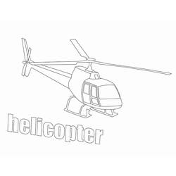Раскраска: вертолет (транспорт) #136123 - Бесплатные раскраски для печати