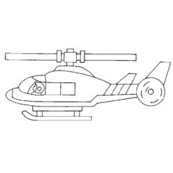 Раскраска: вертолет (транспорт) #136142 - Бесплатные раскраски для печати