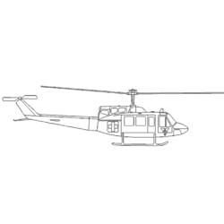 Раскраска: вертолет (транспорт) #136143 - Раскраски для печати