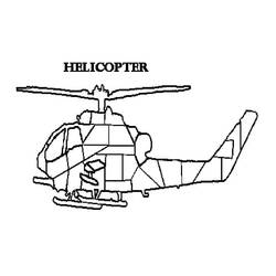 Раскраска: вертолет (транспорт) #136154 - Бесплатные раскраски для печати