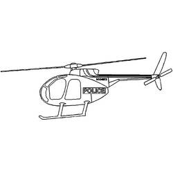 Раскраска: вертолет (транспорт) #136189 - Раскраски для печати