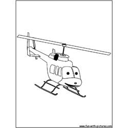 Раскраска: вертолет (транспорт) #136197 - Бесплатные раскраски для печати