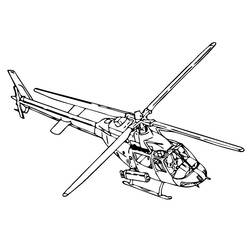 Раскраска: вертолет (транспорт) #136199 - Раскраски для печати
