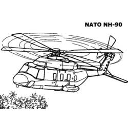 Раскраска: вертолет (транспорт) #136225 - Раскраски для печати
