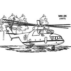 Раскраска: вертолет (транспорт) #136229 - Раскраски для печати