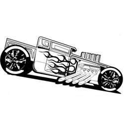 Раскраска: Горячие колеса (транспорт) #145839 - Раскраски для печати