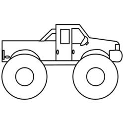 Раскраска: Монстр грузовик (транспорт) #141359 - Бесплатные раскраски для печати