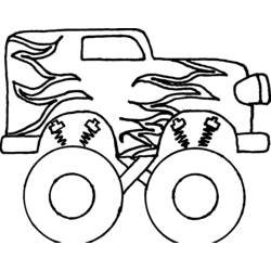 Раскраска: Монстр грузовик (транспорт) #141363 - Бесплатные раскраски для печати