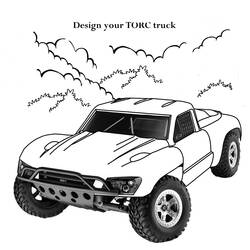Раскраска: Монстр грузовик (транспорт) #141365 - Бесплатные раскраски для печати