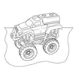 Раскраска: Монстр грузовик (транспорт) #141398 - Бесплатные раскраски для печати